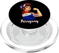 Proud Strong Paraguayan Girl Woman Girlfriend Paraguay Flag PopSockets PopGrip para MagSafe