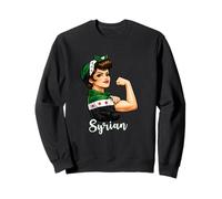 Proud Strong Syrian Girl Woman Girlfriend New Syria Flag Sudadera