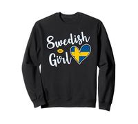 Proud Swedish Girl Sweden Flag Swedish Girlfriend Wife Sudadera