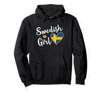 Proud Swedish Girl Sweden Flag Swedish Girlfriend Wife Sudadera con Capucha