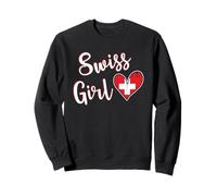 Proud Swiss Girl Switzerland Flag Swiss Girlfriend Wife Sudadera