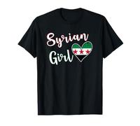 Proud Syrian Girl Syria New Flag Syrian Girlfriend Wife Camiseta
