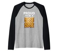 Proud To Be A Cracker Biscuit - Galleta Divertida para Disfraz de Halloween Camiseta Manga Raglan