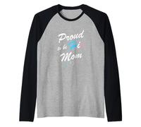 Proud To Be His Mom Transgender Pride Flag Trans Hijo Camiseta Manga Raglan