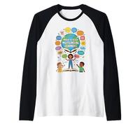 Proud To Teach Multilingual Learners ELL Education Classroom Camiseta Manga Raglan