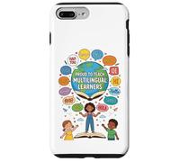 Proud To Teach Multilingual Learners ELL Education Classroom Carcasa para iPhone 7 Plus/8 Plus