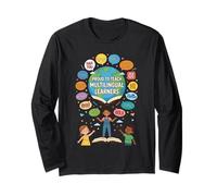 Proud To Teach Multilingual Learners ELL Education Classroom Manga Larga