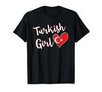 Proud Turkish Girl Turkey Flag Turkish Girlfriend Wife Camiseta