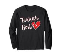 Proud Turkish Girl Turkey Flag Turkish Girlfriend Wife Manga Larga