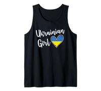 Proud Ukrainian Girl Ukraine Flag Ukrainian Girlfriend Wife Camiseta sin Mangas