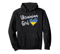 Proud Ukrainian Girl Ukraine Flag Ukrainian Girlfriend Wife Sudadera con Capucha