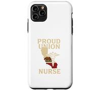 Proud Union Nurse California Flag RN Labor Rights Design Carcasa para iPhone 11 Pro MAX