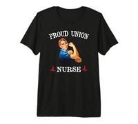 Proud Union Nurse Safe Staffing Saves Night Shift RN ER ICU Camiseta Premium