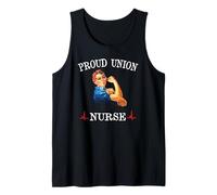 Proud Union Nurse Safe Staffing Saves Night Shift RN ER ICU Camiseta sin Mangas