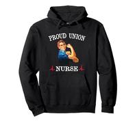 Proud Union Nurse Safe Staffing Saves Night Shift RN ER ICU Sudadera con Capucha