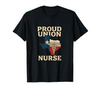Proud Union Nurse Texas Flag RN Labor Rights Design Camiseta