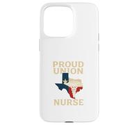 Proud Union Nurse Texas Flag RN Labor Rights Design Carcasa para iPhone 15 Pro MAX