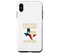 Proud Union Nurse Texas Flag RN Labor Rights Design Carcasa para iPhone XS MAX