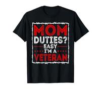 Proud Veteran Mom 4th of July Patriotic Strong Vet Lady Camiseta