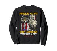 Proud Wife 101st Airborne Division - Bandera Vintage para Hombre Sudadera