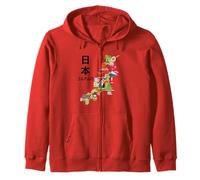 Proudly from Japan, Cool Japan Culture Map Graphic Designs Sudadera con Capucha