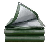 PROUH Lona Impermeable con Ojales, Lona Alquitranada Resistente A Los Rayos UV 400g/m² PE Toldo Reforzada De Protección para Muebles De Jardín,Camión,Piscina,Coche (2x10m)