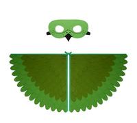 Proumhang 2 piezas de disfraz de alas de pájaro para niños de 3 a 8 años,disfraz de búho de pájaro y pavo real,máscara de ojo de fieltro para niños y niñas y conjunto de alas,Halloween,estilo 25