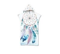 Proumhang Cambio de Bata de baño Changing Towel, Toalla de Poncho de Surf con Capucha Toalla de baño con Capucha para Adultos Toallas Deportivas con Capucha estampadaTalla única-Estilo 15 85cm x 110cm