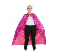 Proumhang Capa de Halloween Capa Brillante Larga Capa Brillante Mardi Gras Mago Fiesta Carniva Disfraz de Navidad 120cm Rosa