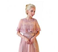 Proumhang Chales de Chiffon para Mujeres - Mantones,Capas y Velos Nupciales Elegantes para Novias,Damas de Honor, Fiestas de Promoción y Eventos Especiales Talla única Rosa oscuro