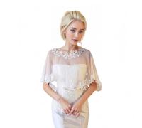 Proumhang Chales de Chiffon para Mujeres - Mantones,Capas y Velos Nupciales Elegantes para Novias,Damas de Honor, Fiestas de Promoción y Eventos Especiales Talla única