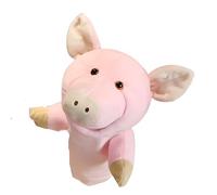 Proumhang Marionetas de Mano con Boca Que Funciona,Teatros de Amigos de los Animales del Bosque,Juguete para Niño o Niña,Juguete de Peluche Cerdo 25cm