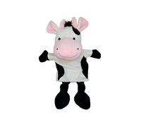 Proumhang Marionetas De Mano De Cuerpo Completo para Niños,Animal Títeres de Mano Granja Títeres Juguetes Set,Juguetes de Peluche con Boca Abierta Móvil,Regalos para Niños y Niñas 35cm Vaca