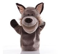 Proumhang Marionetas de Peluche Suave Zoo de Animales para Niños y Niñas, con Bocas Móviles Lobo 25cm