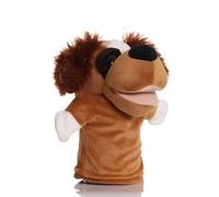 Proumhang Títeres de Mano para los Niños, de Peluche Suave Zoo de Animales de Marionetas para Niños Pequeños Niños Niñas,Grandes Bocas Móviles Perro de Ojos Grandes 25cm
