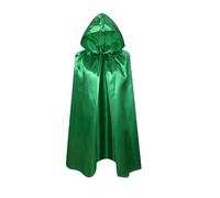 Proumhang Verde Capa con Capucha Niños Capa de Bruja Capa de Vampiro Capa de Diablo Grim Reaper Cabo para Niños Niñas Halloween Mascarada Navidad Cosplay Fiesta de Disfraces 80cm