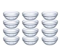Provance 6-24 cuencos para salsas de postre de 9 cm de diámetro, cuencos de cristal, cuencos para tapas (12 unidades)