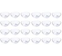 Provance Cuencos para salsas de postre, cuencos de cristal, cuencos para tapas (24 unidades, diámetro de 9 cm), versátiles para tapas, postres y aperitivos, cuencos perfectos para servir, modernos y