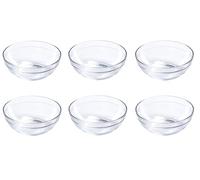 Provance Cuencos para salsas de postre, cuencos de cristal, cuencos para tapas (6 unidades, diámetro de 9 cm), versátiles para tapas, postres y aperitivos, cuencos perfectos para servir, modernos y