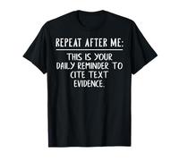 Prove It Funny Cite Text Evidence English Students Teachers Camiseta