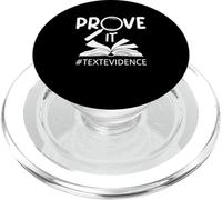 Prove It Texto Evidencias Leyendo Maestro Primer Día De Clases PopSockets PopGrip para MagSafe