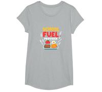 Proveedor de Combustible Escolar: Apreciación del Personal de la cafetería Camiseta, Niñas, Gris Jaspeado, Pequeña