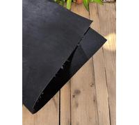 Provellus Cortes de piel napa de vacuno 1,0 - 1,5 mm, parte superior rugosa, color negro - 50 × 100/60 × 40/30 × 20 cm (60 × 40 cm)