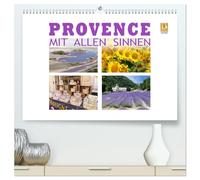 Provence mit allen Sinnen (hochwertiger Premium Wandkalender 2026 DIN A2 quer), Kunstdruck in Hochglanz: Ausgwählte Bilder aus der Provence wecken spürbare Erinnerungen.