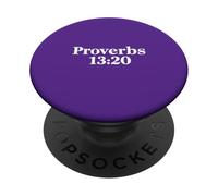 PROVERBIOS 13 20 | El Que Camina con los sabios - Verso Bíblico PopSockets PopGrip Adhesivo