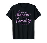 Proverbios 15:33 Antes del Honor es la humildad Escritura Biblia Dios Camiseta