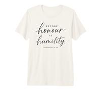 Proverbios 15:33 Antes del Honor es la humildad Escritura Biblia Dios Camiseta Premium