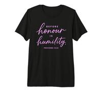 Proverbios 15:33 Antes del Honor es la humildad Escritura Biblia Dios Camiseta Premium