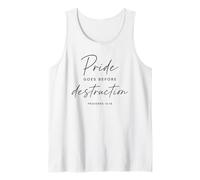 Proverbios 16:18 El Orgullo va Antes de la destrucción Biblia bíblica Camiseta sin Mangas