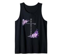 Proverbios 3:5-6 Verso bíblico Cristiano Cruz Flores Mariposa Camiseta sin Mangas